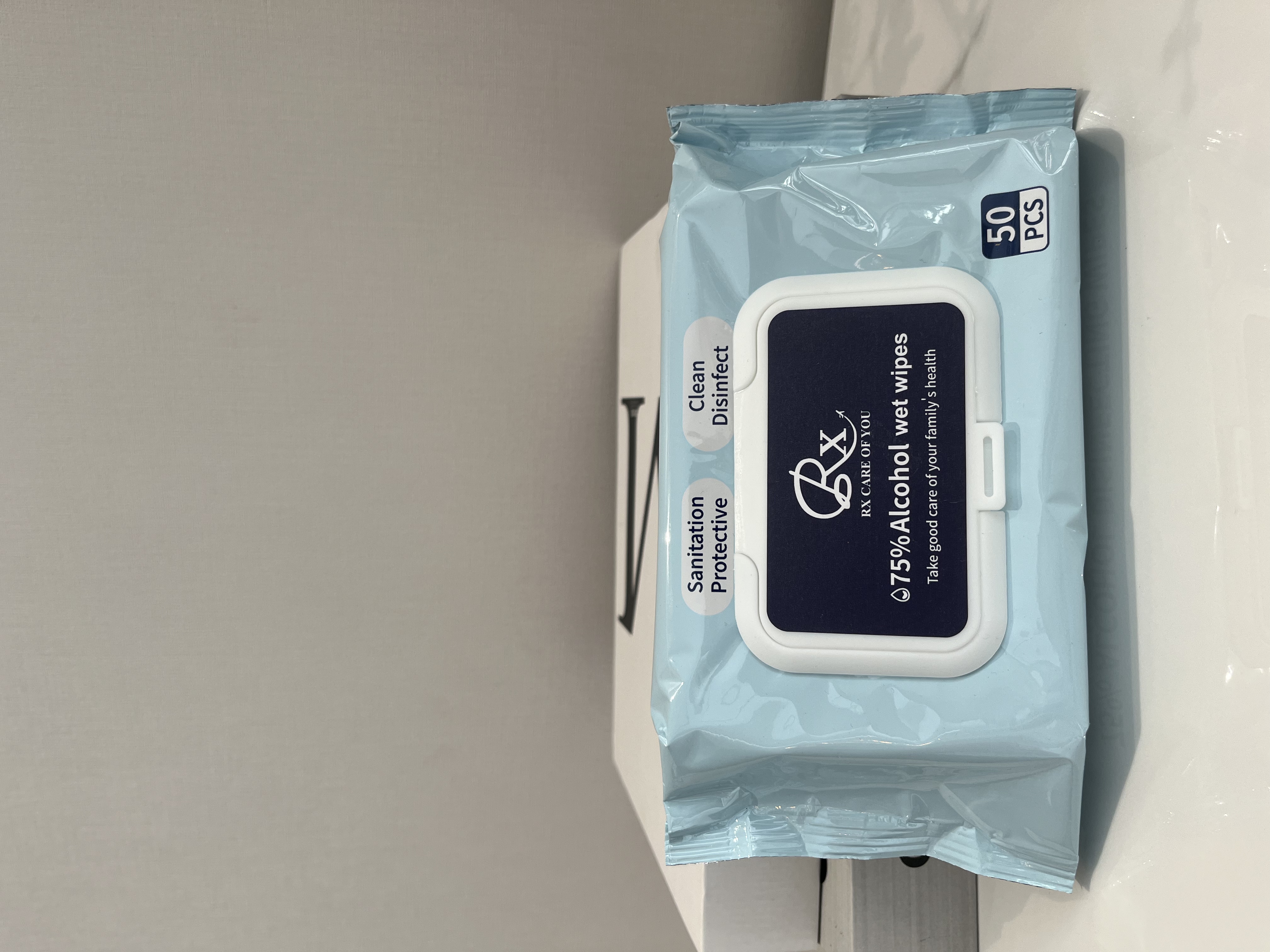 RX 75% ALCOHOL WET WIPES
